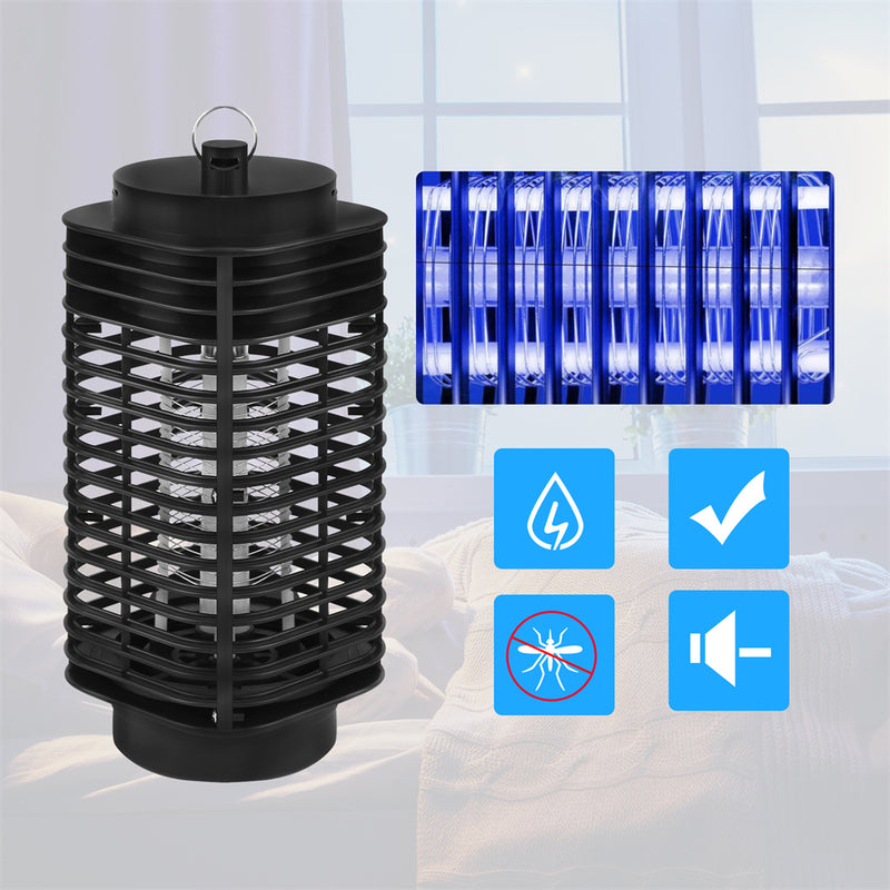 RONSHIN Bug Zapper Ultraviolet Lamp Mosquito Fly Killer Insect Trap Light Black