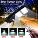 GAOMON 60w 120leds Solar Street Path Light Light Control Radar Sensor Black