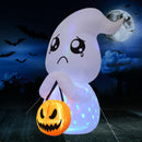 GAOMON 5FT Halloween Inflatable Cute Ghost with Pumpkin