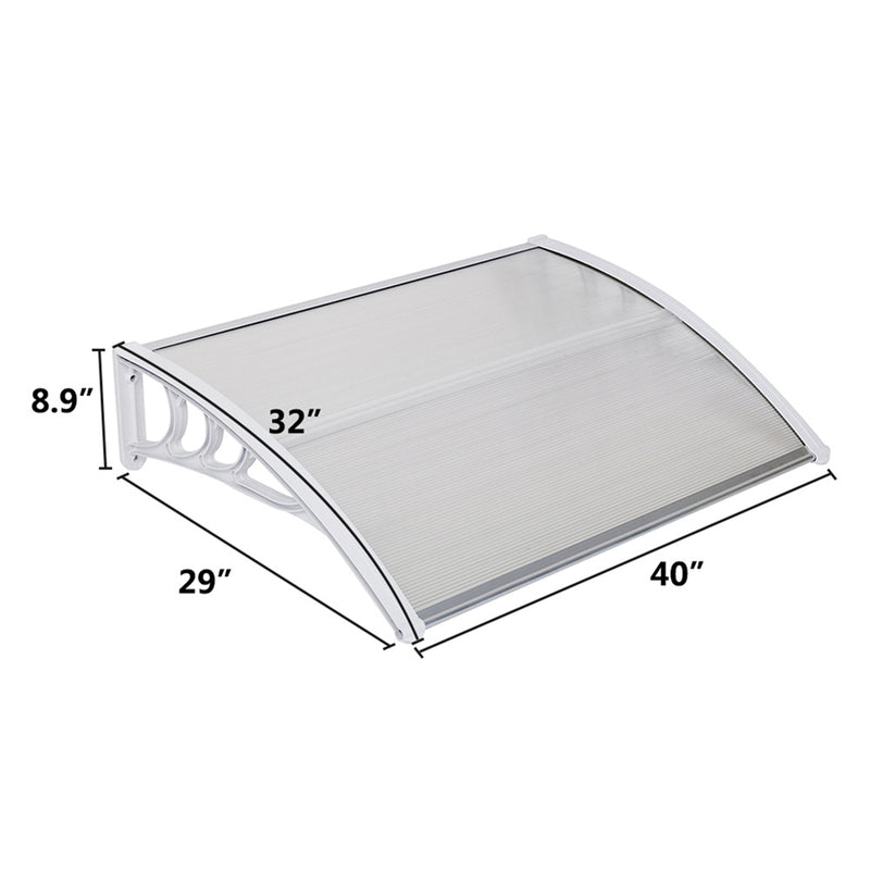 RONSHIN 100x80 Household Door Window Rain Cover Eaves Canopy Mini Shelter