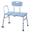 GAOMON Bathroom Safety Shower Chair 10-level Height Adjustable Blue