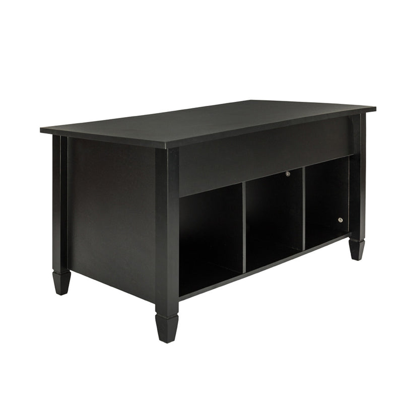 AMYOVE E1 Board Lift-top Coffee Table with Hidden Storage Cabinet Black