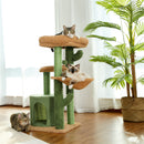 GAOMON Cactus Cat Tree with Cozy Condos Sisal Scratching Post Cat Tower