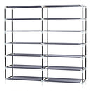 GAOMON 7 Layers 14 Grids Shoe Cabinet Storage Rack 110*28*115cm GREY