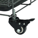 GAOMON Pet Wire Cage Folding Game Fence Portability Cat Nest with Climbing Ladder Silver