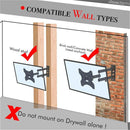 GAOMON TV Wall Mount Full Motion Bracket 26-55 Inches Black