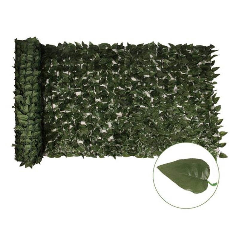 RONSHIN Artificial Fake Leaf Foliage Privacy Fence Screen Garden Panel Outdoor Hedge
