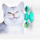 GAOMON Spinning Windmill Cat Toy Interactive Balls Turntable Massage Toy Green
