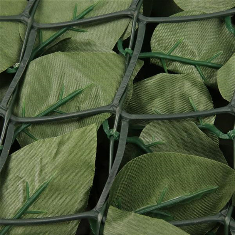 RONSHIN Artificial Fake Leaf Foliage Privacy Fence Screen Garden Panel Outdoor Hedge