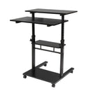 GAOMON Standing Lifting Computer Table Height Adjustable Laptop Black