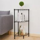 GAOMON 3 Tier Corner Shelf Rustic Display Storage Shelves Black