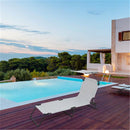 GAOMON Outdoor Foldable Triple Folding Bed with Head Canopy Grey