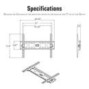 GAOMON 32-70" TV Stand Lightweight Wall Mounted Maximum 50kg Black