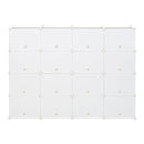 GAOMON DIY Deformable Shoe Rack Shelf Storage Organizer 162x32x162cm 4 Rows 8-Tier 32 Grids