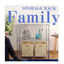 GAOMON 3-shelf Adjustable Heavy Duty Storage Shelving Organizer Wire Rack Silver