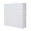 GAOMON 4 Layer 16 Cube Organizer 142*47*142cm Diy Assemble Cabinet White