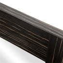 GAOMON Rectangular Decorative Mirror Wood Glass Brown