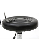 GAOMON Rolling Swivel PU Leather Salon Stool Office Chair with Back Support Black