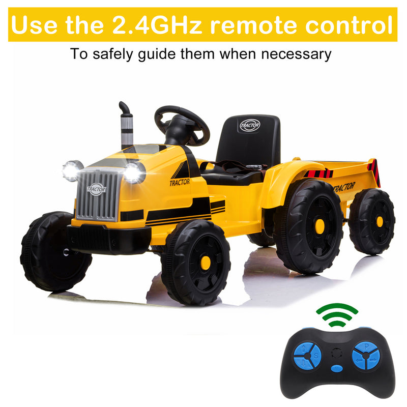 YIWA Dual Drive Electric Tractor with Music Remote Control