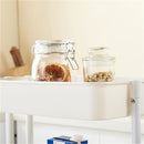 GAOMON 3 Layers Storage Cart for Kitchen Bedroom Milk White