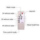 GAOMON 60w 120leds Solar Street Path Light Light Control Radar Sensor Black