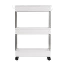 GAOMON 3-layer Storage Cart Ultra Thin Mobile Multi-function Slim White