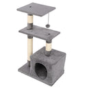 GAOMON 32in Three-layer Cat Climbing Frame Pet Play Condo Grey