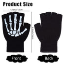 GAOMON 3 Pairs Halloween Gloves Stretch Knitted Gloves