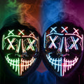 WHIZMAX Halloween 2 Pack Led Masks Scary Mask