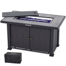 GAOMON 44 Inch Propane Fire Pit Table 50000BTU Rectangle Table with Double-Sided Cover