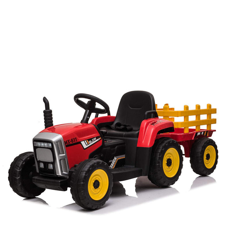 WHIZMAX 12V Kids Electric Tractor Battery Powered Ride On Car Red 25W