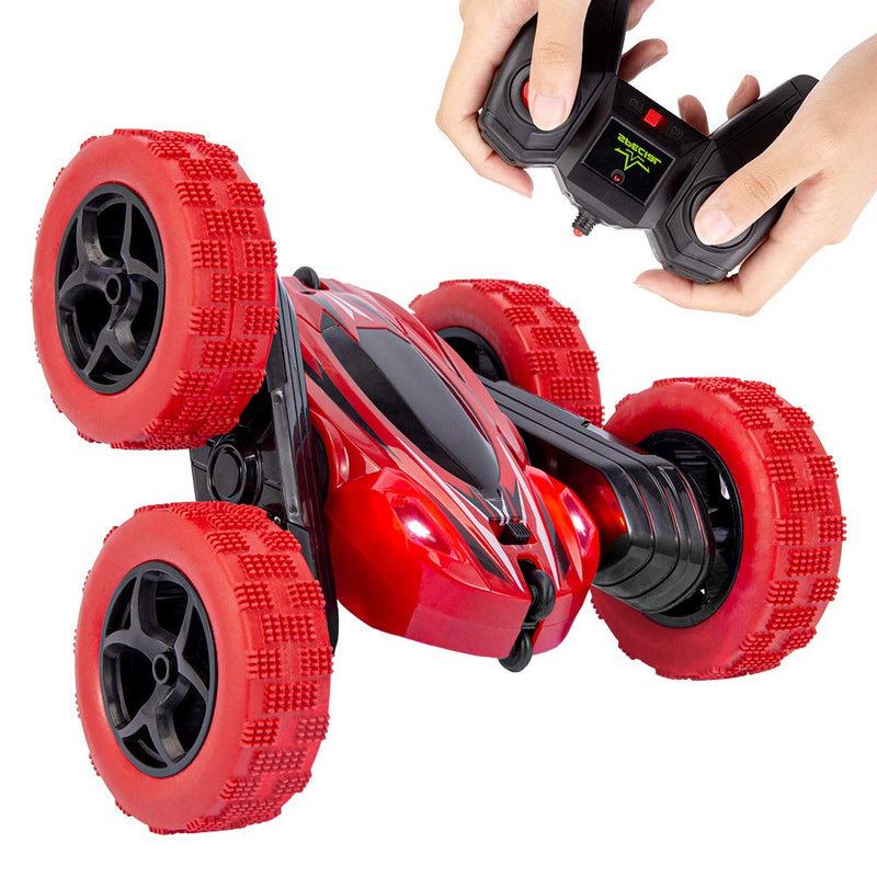 Remote Control Car RC Stunt Car Toy, Double Sided 360¡ãRotating Tumbling Rechargeable Car, High Speed 2.4Ghz Remote Control Race Car, 4WD Off Road Vehicle, 3D Deformation Car 1:24, Great Gift for Kids