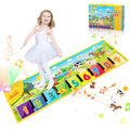 Musical Mat for Toddlers, 27 Songs Musical Toys Piano Mat for Kids, Animal Sounds Blanket Keyboard Touch Playmat Toddler Toys Age 1-3, Adjustable Volume, Ideal Gift Baby Toys for Girls Boys