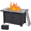 GAOMON 44 Inch Propane Fire Pit Table 50000BTU Rectangle Table with Double-Sided Cover