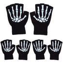 GAOMON 3 Pairs Halloween Gloves Stretch Knitted Gloves