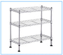 GAOMON 3-shelf Adjustable Heavy Duty Storage Shelving Organizer Wire Rack Silver