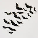 GAOMON 80PCS Halloween Bat Print Wall  Stickers Household Room Decoration