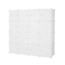 GAOMON 4 Layer 16 Cube Organizer 142*47*142cm Diy Assemble Cabinet White