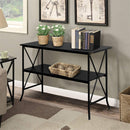 GAOMON 2 Tier Console Table Household Desk Furniture Black