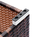 GAOMON 3pcs Weaving Rattan Modular Sofa Set 2 Corner Sofas + 1 Large Coffee Table