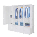 GAOMON 4 Layer 16 Cube Organizer 142*47*142cm Diy Assemble Cabinet White