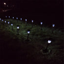 GAOMON 24pcs/set Garden Lawn Light Small Tube Lamp Solar White