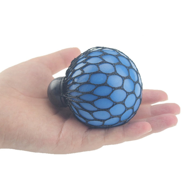 YIWA Soft Rubber Grape Ball Funny Relief Soothing Fidgets Toy Vent Toy Blue