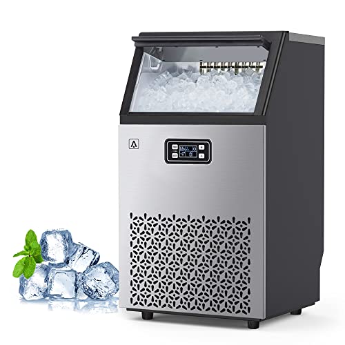 WHIZMAX 150LBS Commercial Ice Maker Machine Under Counter Stainless Steel Ice Machine