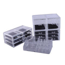 GAOMON 4Pcs/Set Makeup Organizer Plastic Cosmetic Storage Drawers Display Box Transparent