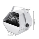 GAOMON 30W Portable Bubbles Machine Automatic Bubble Maker Silver