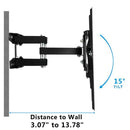 GAOMON TV Wall Mount Full Motion Bracket 32-70 Inches Black
