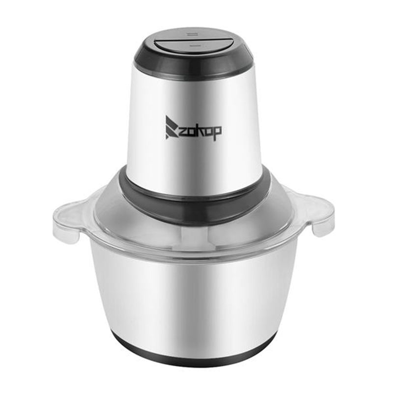 ZOKOP 2L Electric Meat Grinder Stainless Steel Sausage Maker Silver