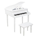 GAOMON Children 30-key Wooden Piano with Music Stand 49*50.5*48.5cm White