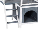 GAOMON 730*530*660cm Pet House Cat Dog Kennel With Open Door Top Fence